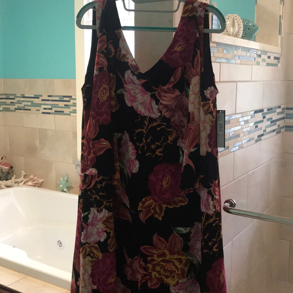 Tahiti floral party dress